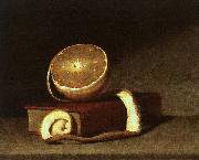 Raphaelle Peale Still Life with Orange and Book oil painting